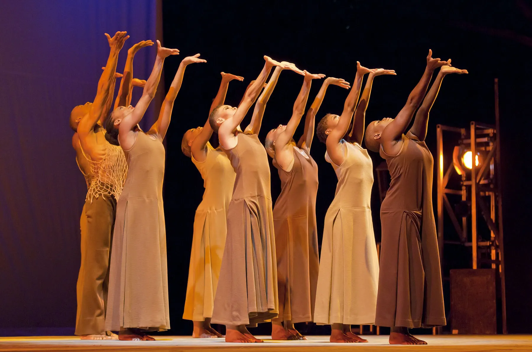 Alvin Ailey dancers performing at SummerStage in 2010